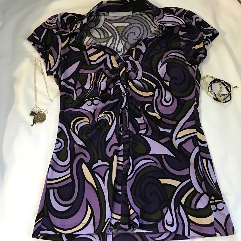 Violet & Claire New York Multi Colored Blouse