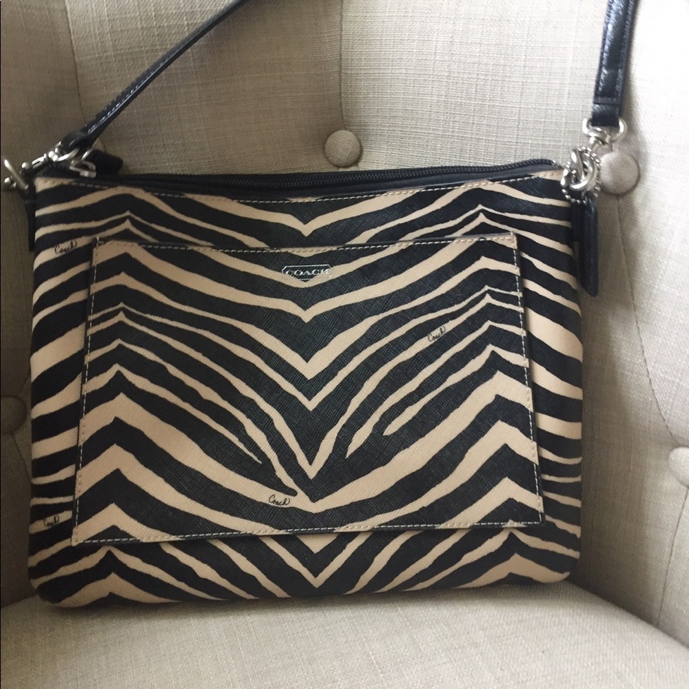 Coach Zebra print purse
