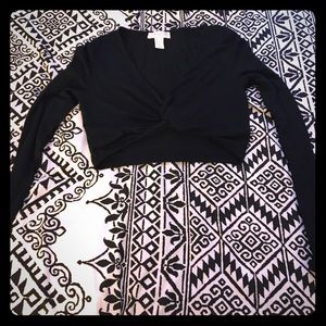 Long Sleeve Crop Top. NWOT