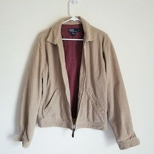 Polo Ralph Lauren Plaid Lined Corduroy Zip Jacket