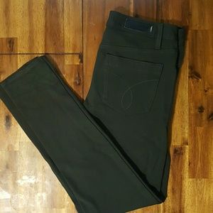 Calvin Klein dark olive green skinny