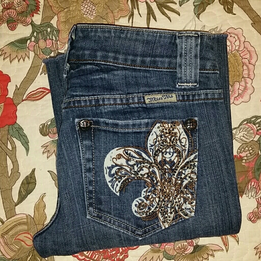 MISS ME JEANS Boot Cut BING Pockets Sz 26