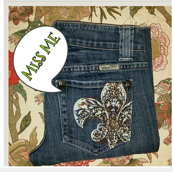 MISS ME JEANS Boot Cut BING Pockets Sz 26 - Picture 8 of 8