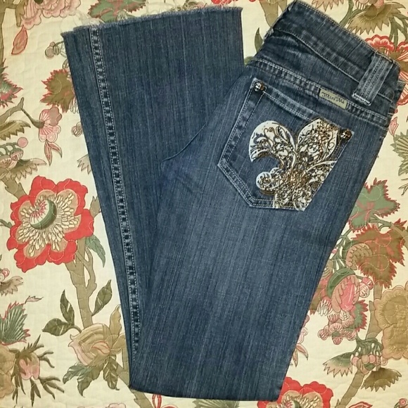 MISS ME JEANS Boot Cut BING Pockets Sz 26 - Picture 2 of 8