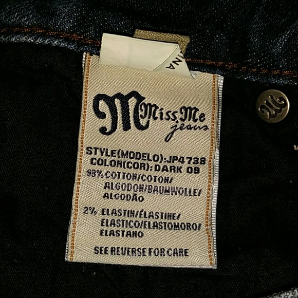 MISS ME JEANS Boot Cut BING Pockets Sz 26 - Picture 7 of 8