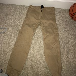 Boys tan joggers