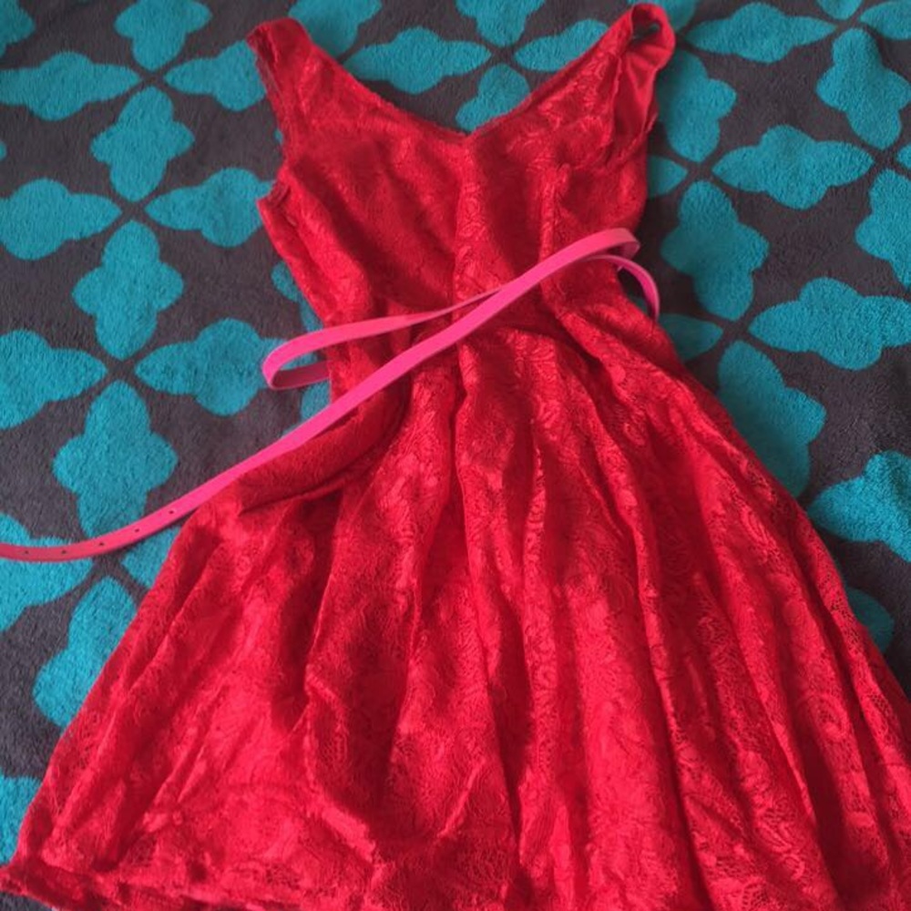 Hot red dress from express