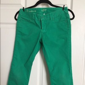 Green jeans/pants - Ann Taylor Loft