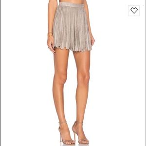 BB Dakota Suede Fringe Skirt