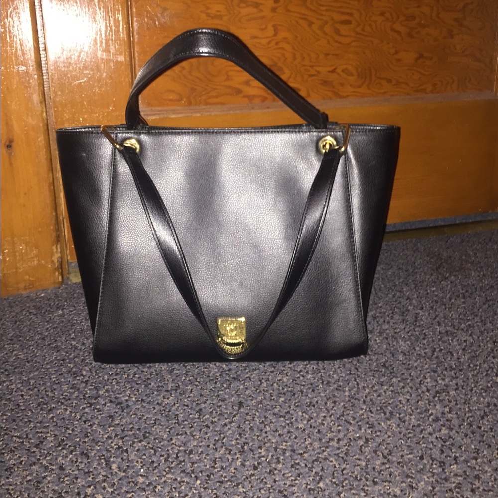 Ralph Lauren black leather purse