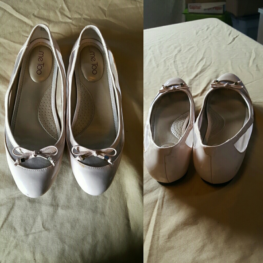 me too Pink Patent Leather Flats