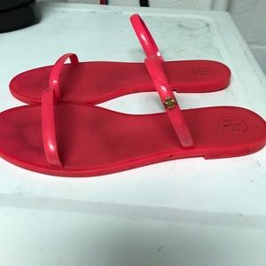 Tory burch gel slip on Sandals