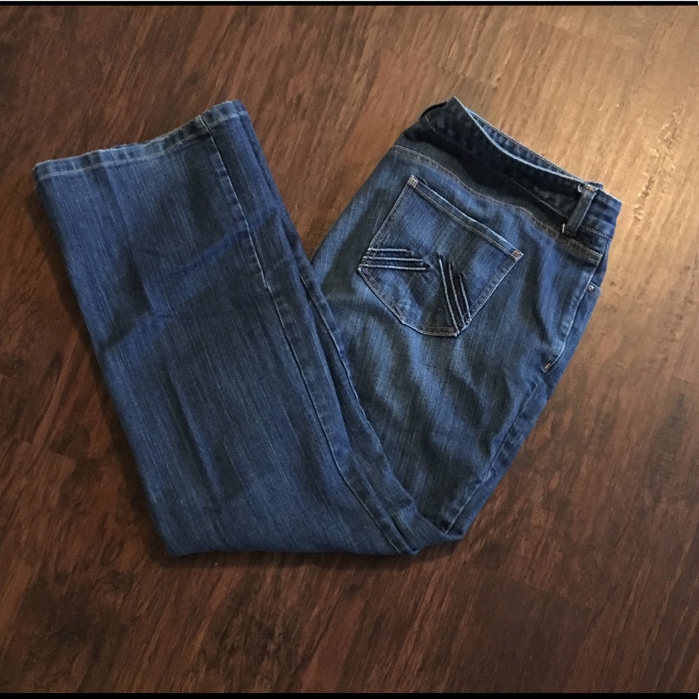 Old Navy control panel boot cut jeans