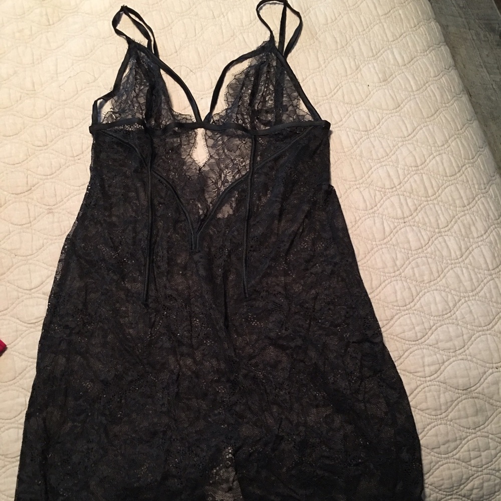 Victoria's Secret Black Lace Lingerie Medium