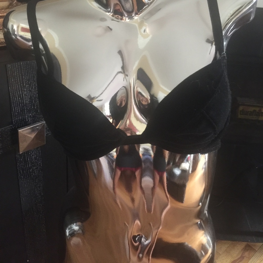 Velvet with rhinestones bra underwire vs 34 b