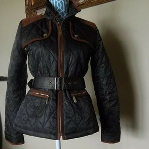 Vince Camuto Jacket trimmed in suede