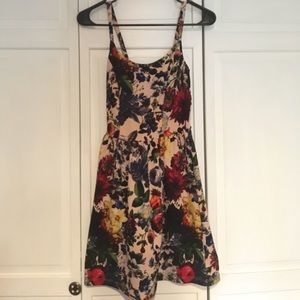 Floral skater dress, size XS