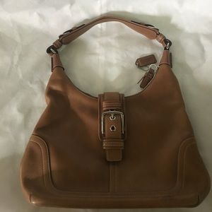 VERY REDUCED Coach Tan Leather Shoulder Bag