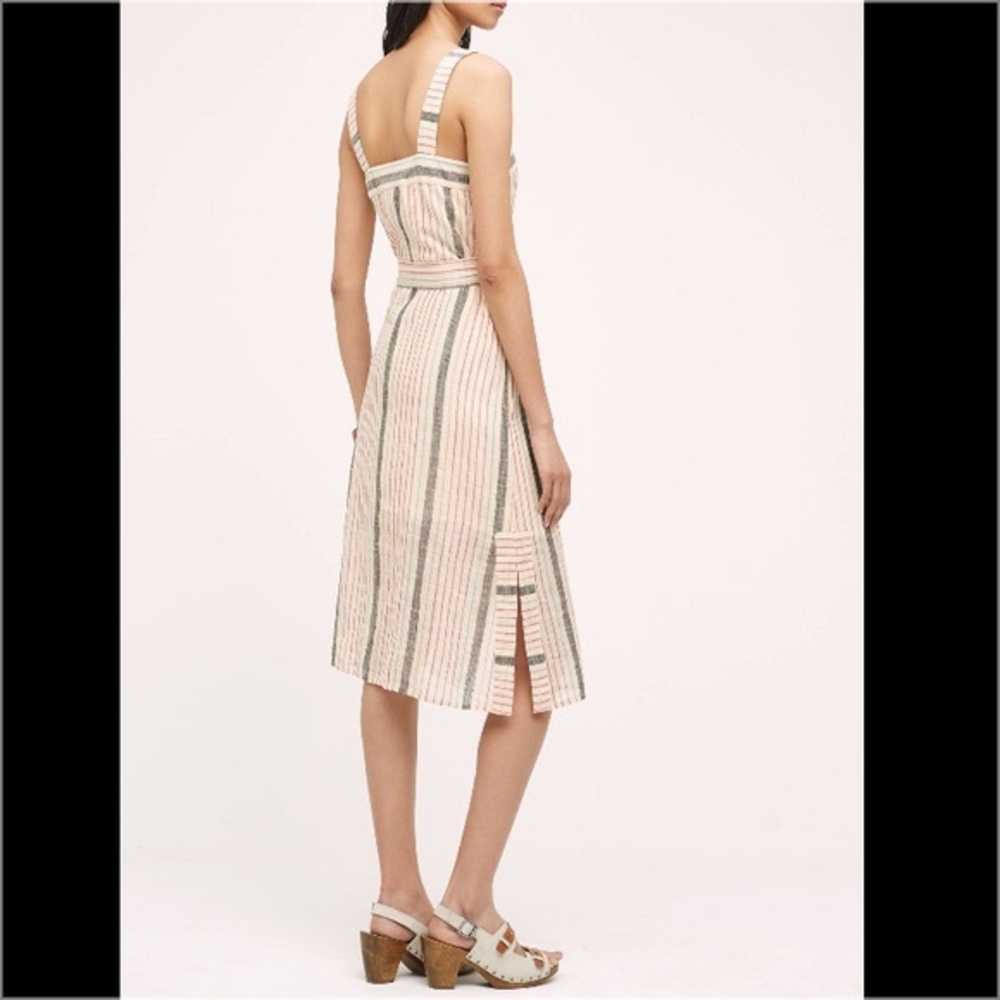 Last 1! Anthropologie Striped Linen Dress - Picture 3 of 4
