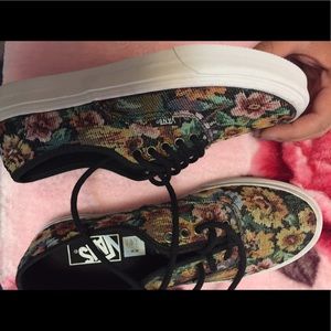 Vans floral print shoes