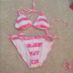 VS sparkly pink bikini