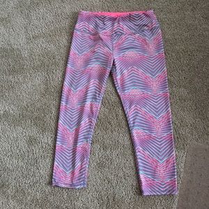 RBX neon workout capris