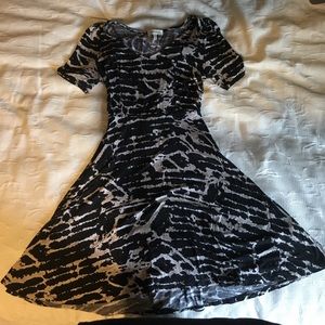 Medium Monteau faux corset-backed skater dress