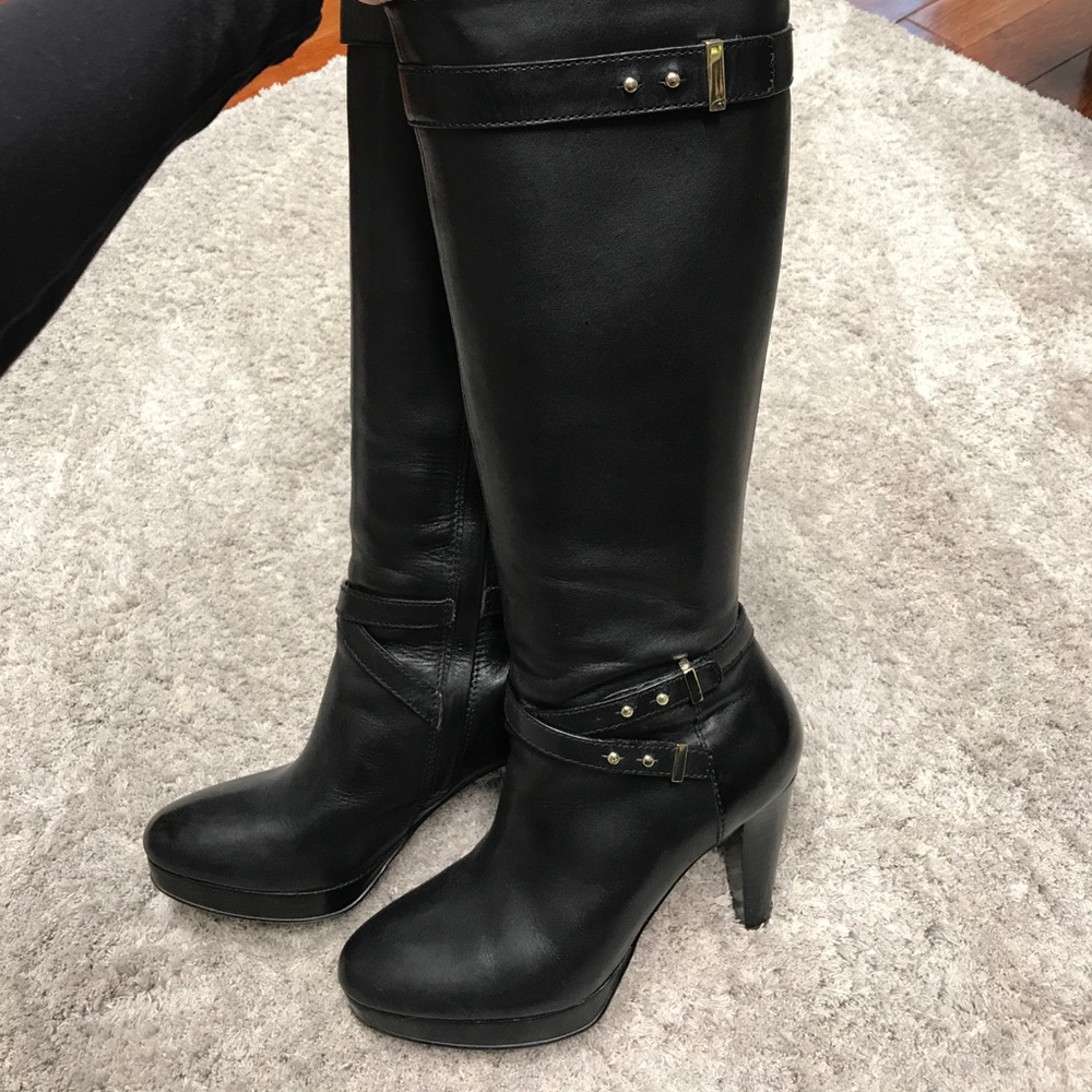 COLE HANN 100% genuine black leather boots