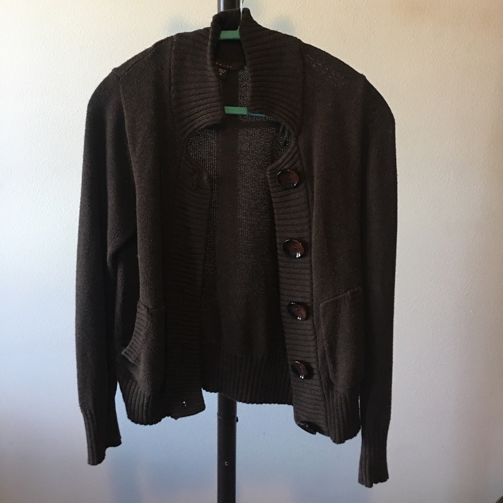 Brown Knit Cardigan! Size small.