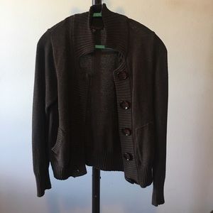 Brown Knit Cardigan! Size small.