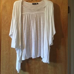 Apt 9 White Flutter Sleeve Top