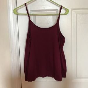 Maroon tank top