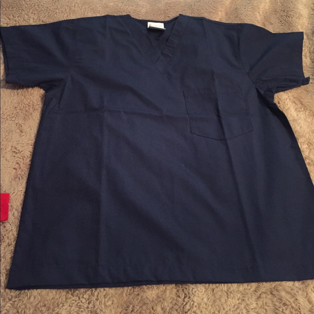 Navy scrub top, never worn.