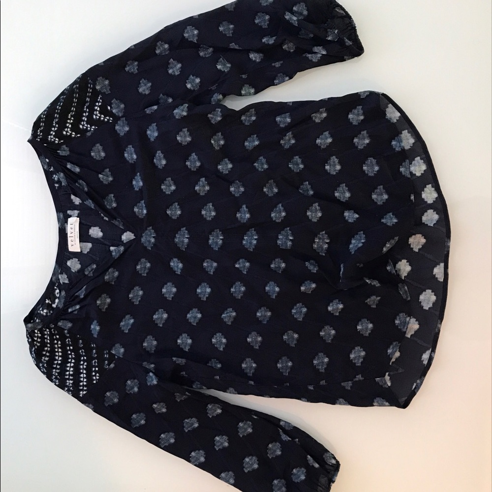 Velvet blouse by Graham & Spencer