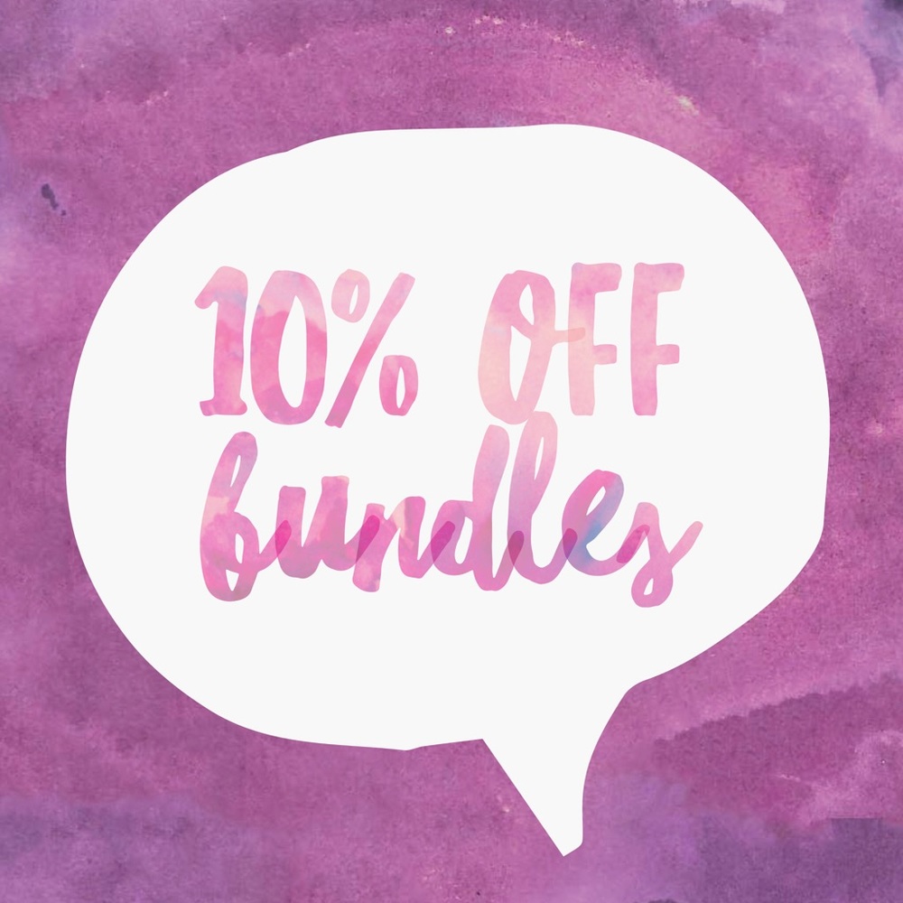 10% off bundles of 2 or more! 🛍🛍🛍