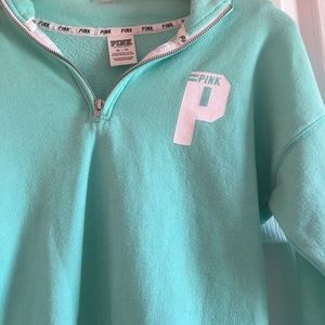 Xs Victoria's Secret pink mint half zip Xs Victoria's Secret pink mint half zip