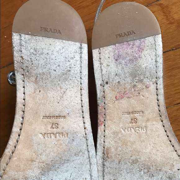 Silver Prada gladiator sandals 37 - Picture 5 of 8