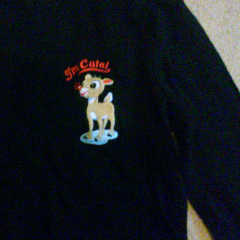"I'm Cute" rudolph the red nose reindeer shirt