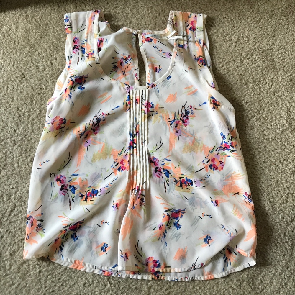 Kimichi blue semi sheer top