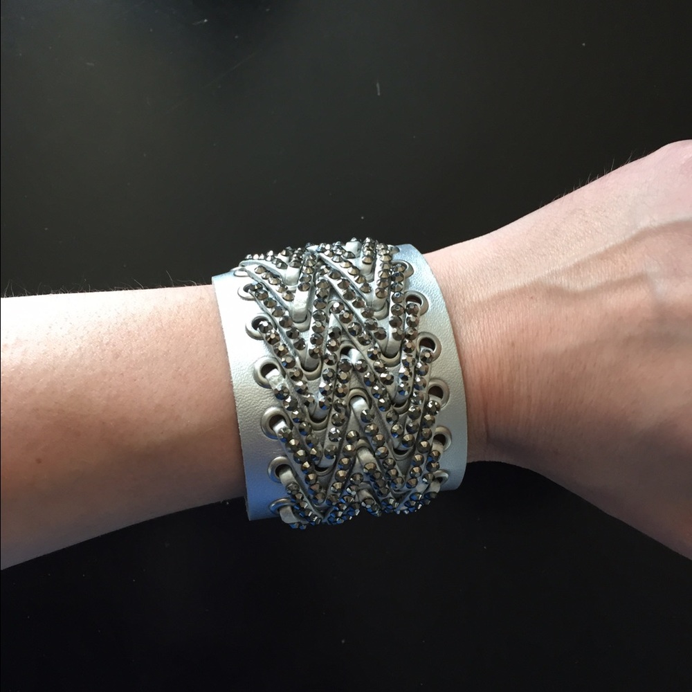 Crystal encrusted bracelet