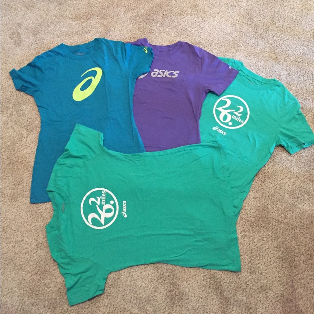 5 Asics shirts bundle