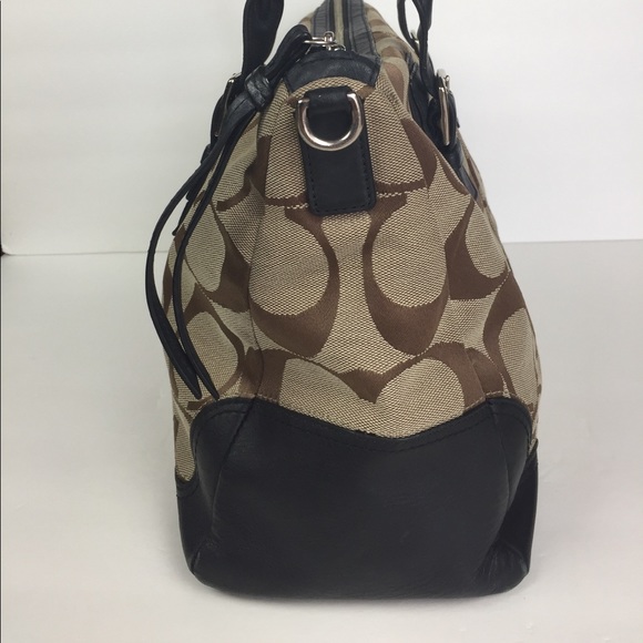 Coach Authentic Signature C Brown Handbag - Picture 2 of 8