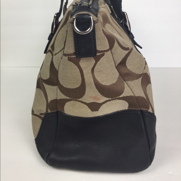 Coach Authentic Signature C Brown Handbag - Picture 4 of 8
