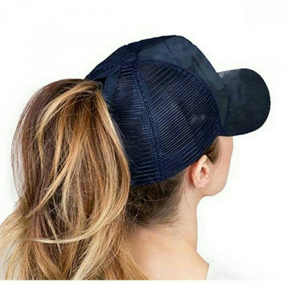 Tie Dye C.C Ponytail Messy Bun Cap Hat - Picture 1 of 4