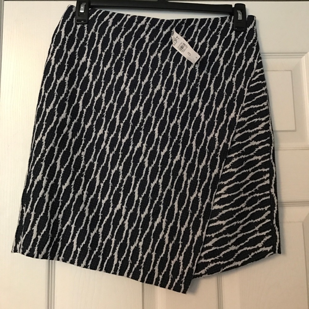 NWT Loft faux wrap skirt