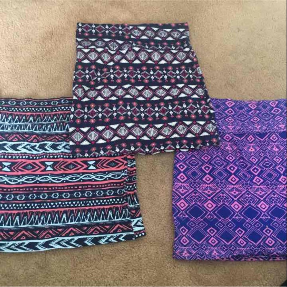🔴SOLD🔴 Rue21 Aztec Tube Skirts
