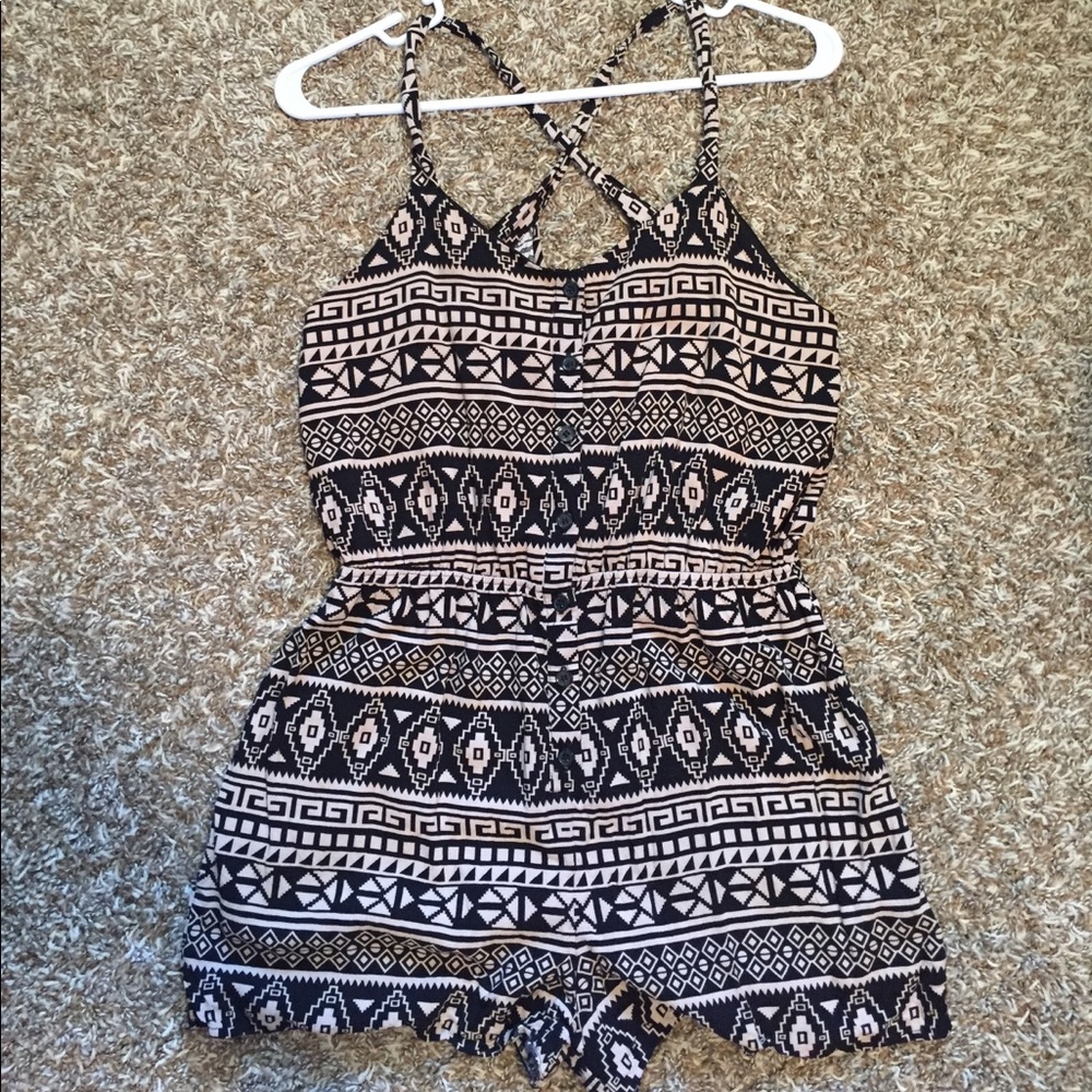 Aztec print Romper