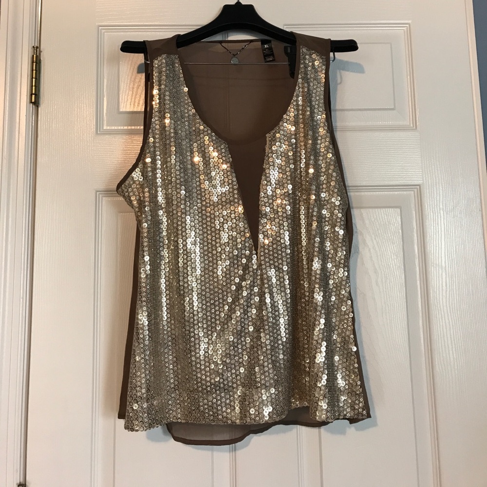 Sequined tank from the Buckle