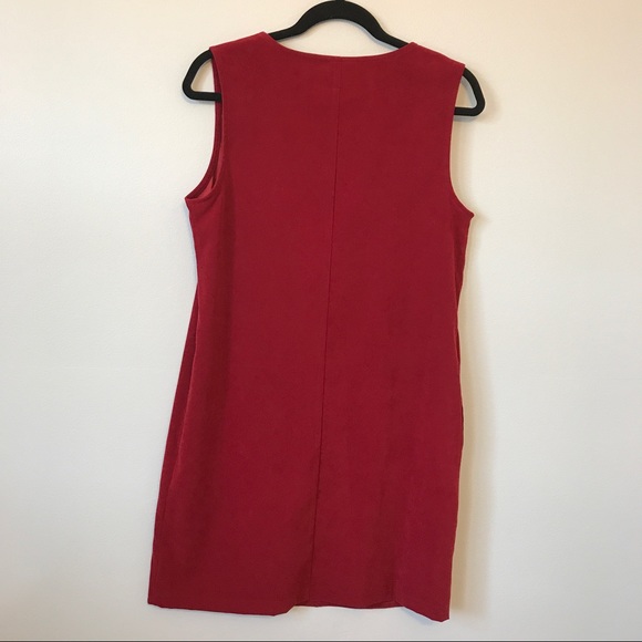 dressing clio Dresses Burgundy Faux Suede Dress Poshmark