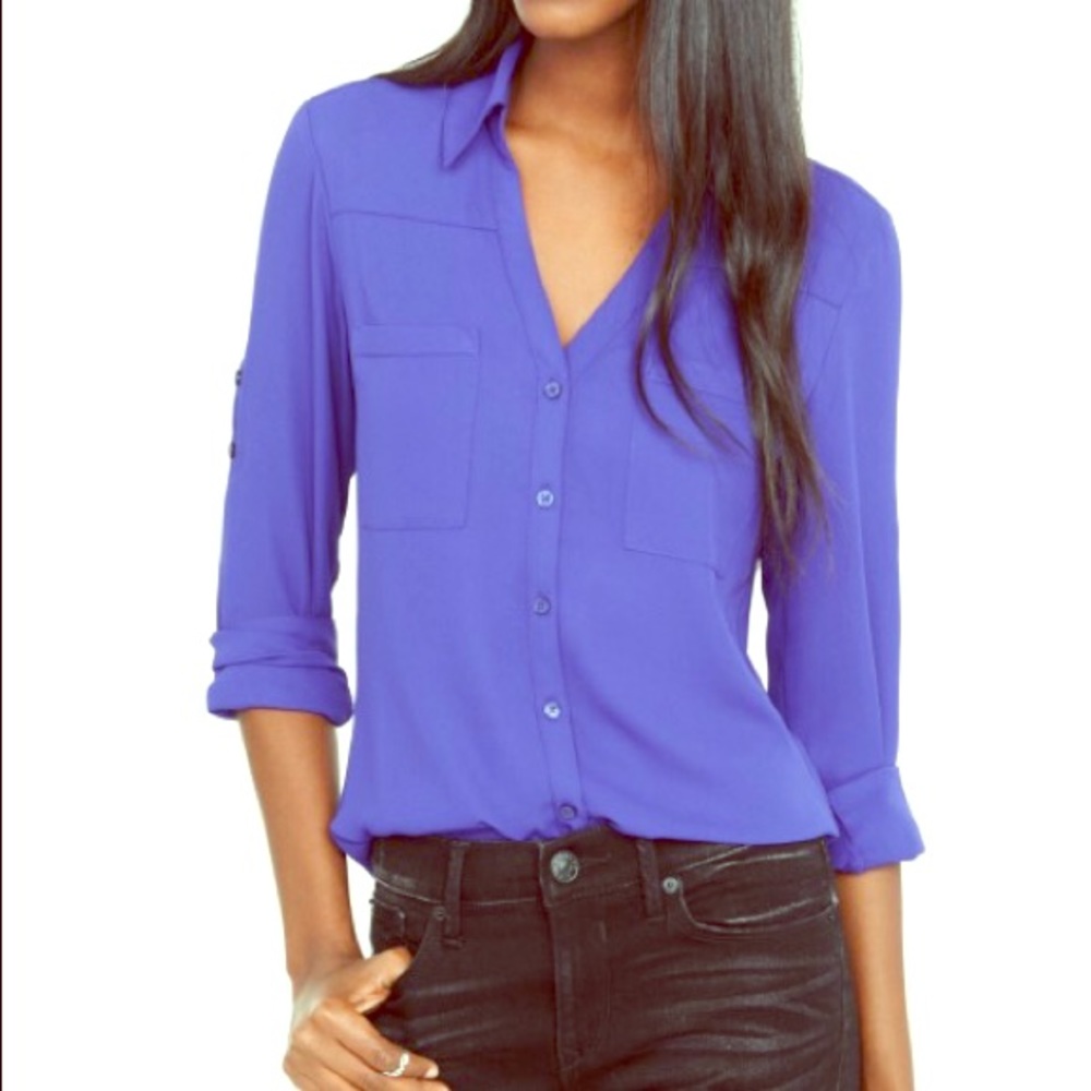 Express Slim Fit Convertible Sleeve Portofino